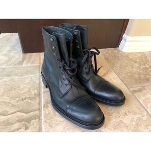 Leather Lace up Boots